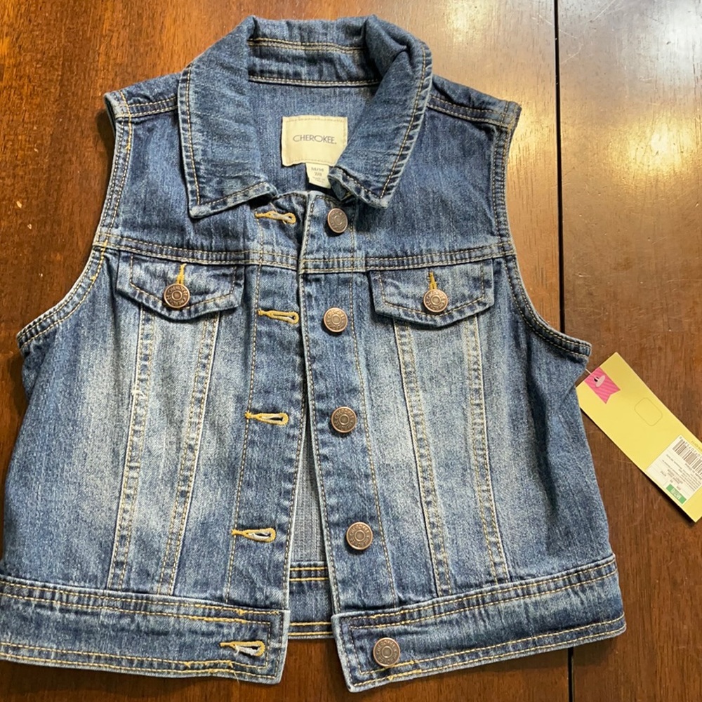 Girls size 7/8 denim vest